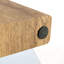 Table basse hexagonale avec pieds robustes
