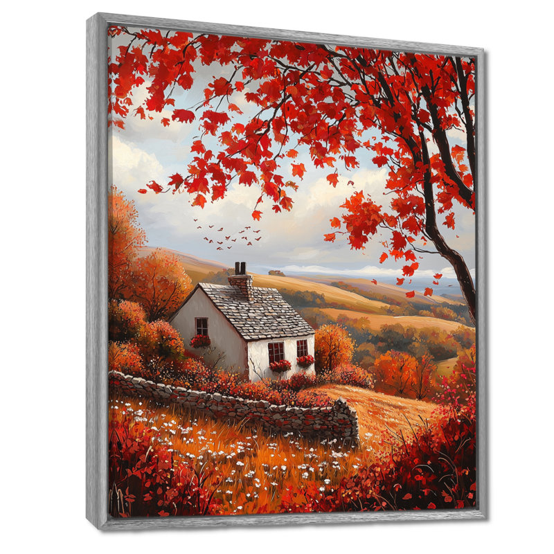 Duncann - art mural paysages, H 40 po x l 30 po, Impression encadrée flottante, Argent argent