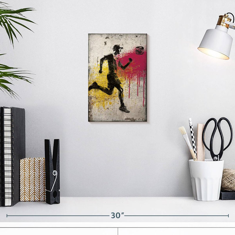 Sireci Runner Chasing Burger, 12" H x 8" W