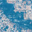 Tapis oriental bleu / ivoire Burnie-464625460