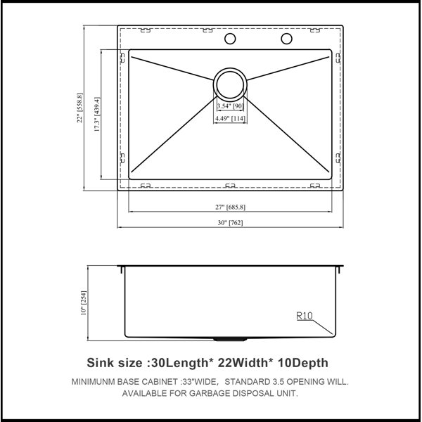 Dimensions du produit