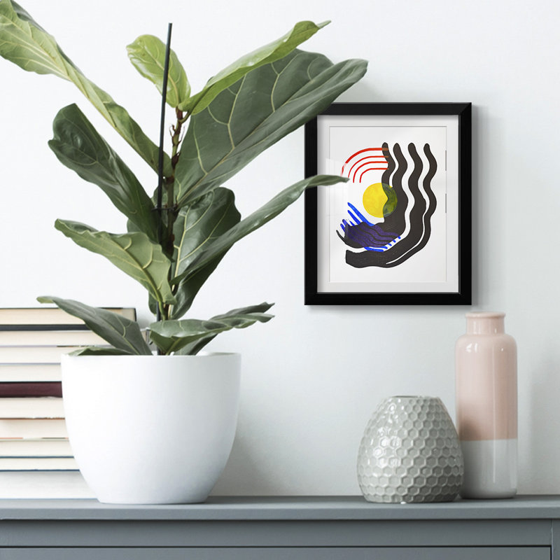 Shifting III -Framed Print, 28.5" H x 20.5" W, Black