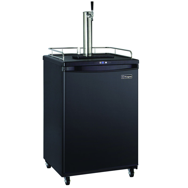 Kegco 5.8 Cubic Feet Black Single Tap Freestanding Kegerator with