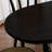 Black Half-circle Solid Wood Dining Table-2007981134