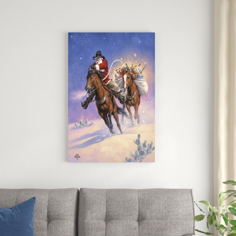 Santa's Big Ride, H 36 po x l 24 po