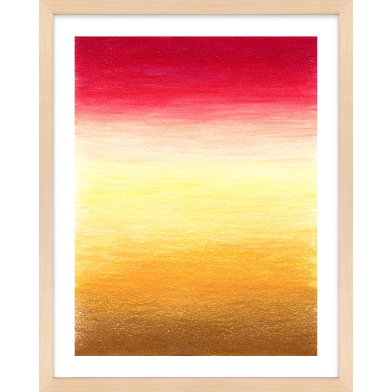 Tie-Dye Sunset Painting by Katy Montica, 16" W x 20" H, Maple