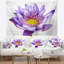 Tapisserie de lotus pourpre dessinée à la main Floral-28485100