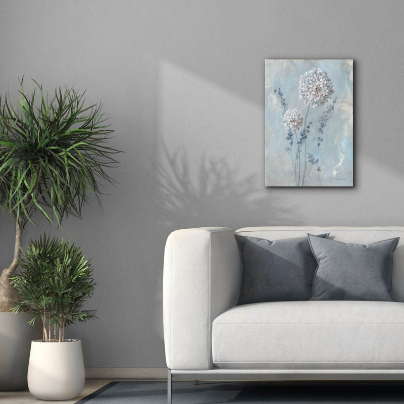 «Airy Blooms 1» par Danhui Nai, art mural sur toile, H 26 po x l 18 po
