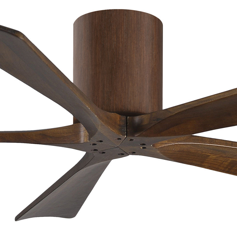 Ventilateur à pales encastré 5 pales Irene, Noyer, 52", Ton noyer