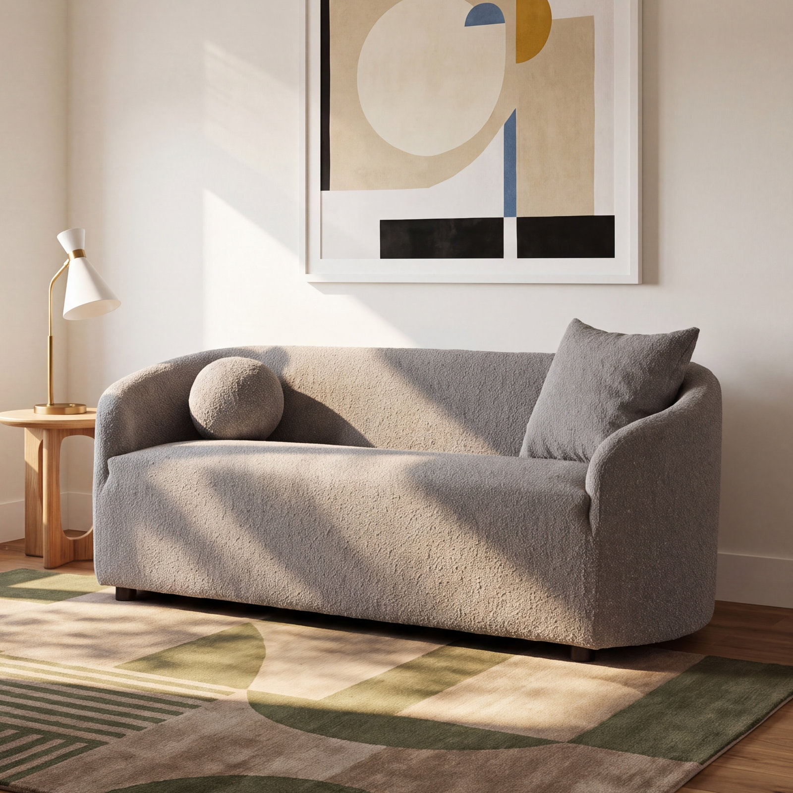 Deans 68" Loveseat, Gray