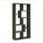 Rectangular 10-shelf Bookcase in Weathered-848642111