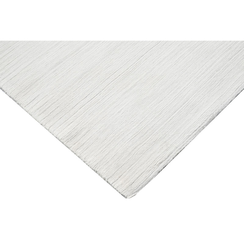 Hand Knotted Area Rug in White, Rectangle 10' x 14'