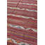 Tapis rouge en laine noué à la main de conception unique 5 pi 6 po x 9 pi 1 po années 2000 Jijim