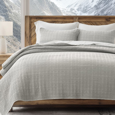 Waffle Cotton Quilt Set
