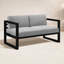 Avion Loveseat - Black-247300382-267548411