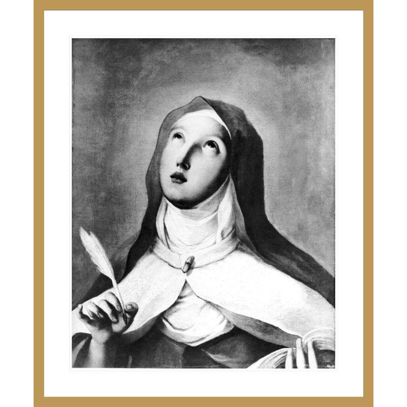 St. Teresa of Avila (1515-82) par Francisco de Goya - Estampe numérique encadrée, H 40,12 po x l 33,5 po
