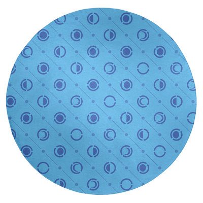 Tapis de la lune phases bleu/mauve