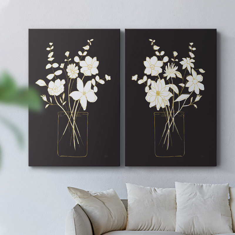 Simply Bold Sketch I-Premium Gallery Wrapped Canvas -Ready to Hang, 60" H x 40" W