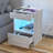 Breslyn Manufactured Wood Nightstand with Charging Station, LED Light and Shelf-992932071