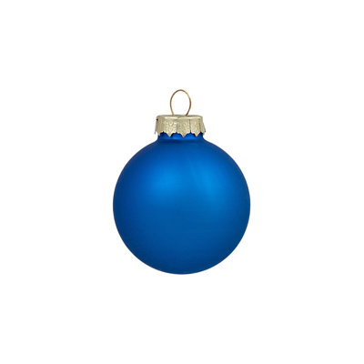 10ct 2-Finish Glass Christmas Ball Ornaments