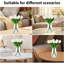 Vraies tulipes artificielles dans un vase en verre avec de l'eau artificielle, décor de table blanc-601911221