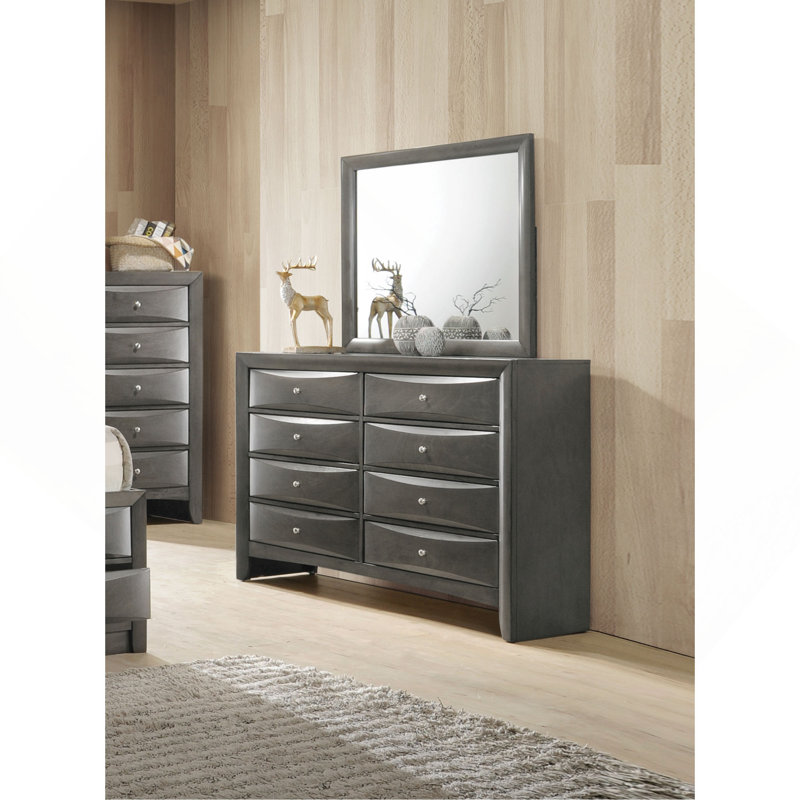 Commode à finition chêne gris, Gris