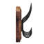 Nariaki Wall Mounted Solid Pine Wood Storage Rack with 5 Hanging Hooks-1954686540