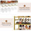 Support à vin mural, support à bouteilles de vin mural pour présentation et rangement, porte-bouteilles suspendu, pour salon, salle à manger, bar, cave à vin, or et blanc-29895395