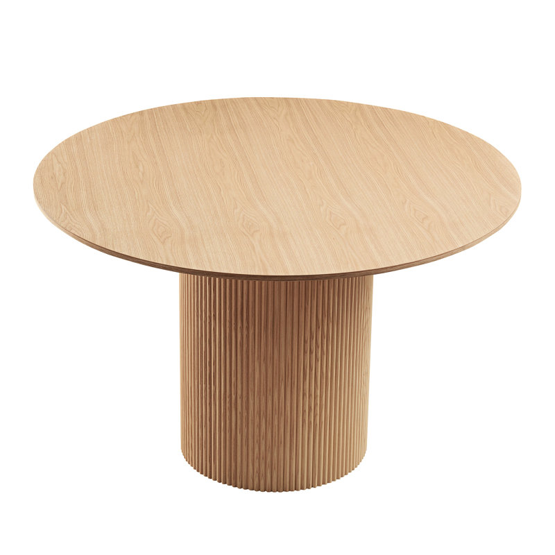 Table de cuisine de style Mid-Century moderne - 47,52 pouces petit espace, Chêne