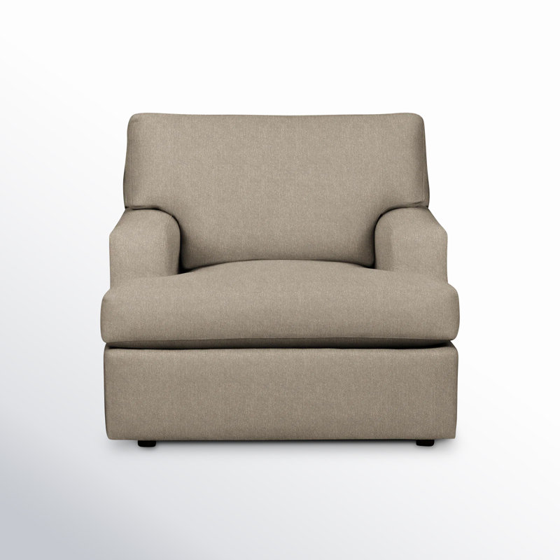 Cleo Upholstered Custom Accent Chair, Davis Chateau Gray Bouclé