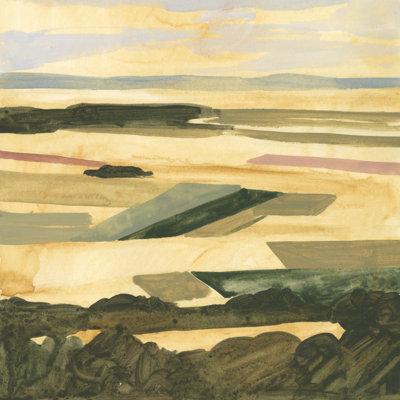 Golden Farmland II by Victoria Borges - Wrapped Canvas Painting