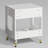 Single-Drawer Fluted Nightstand, with Open Storage and Gold Legs-48894870