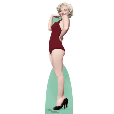 Accroche en carton marilyn monroe swimsuit