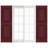 Mid-America Vinyl, Custom Two Equal Panels, Raised Panel Shutters, w/Installation Shutter-Lok's