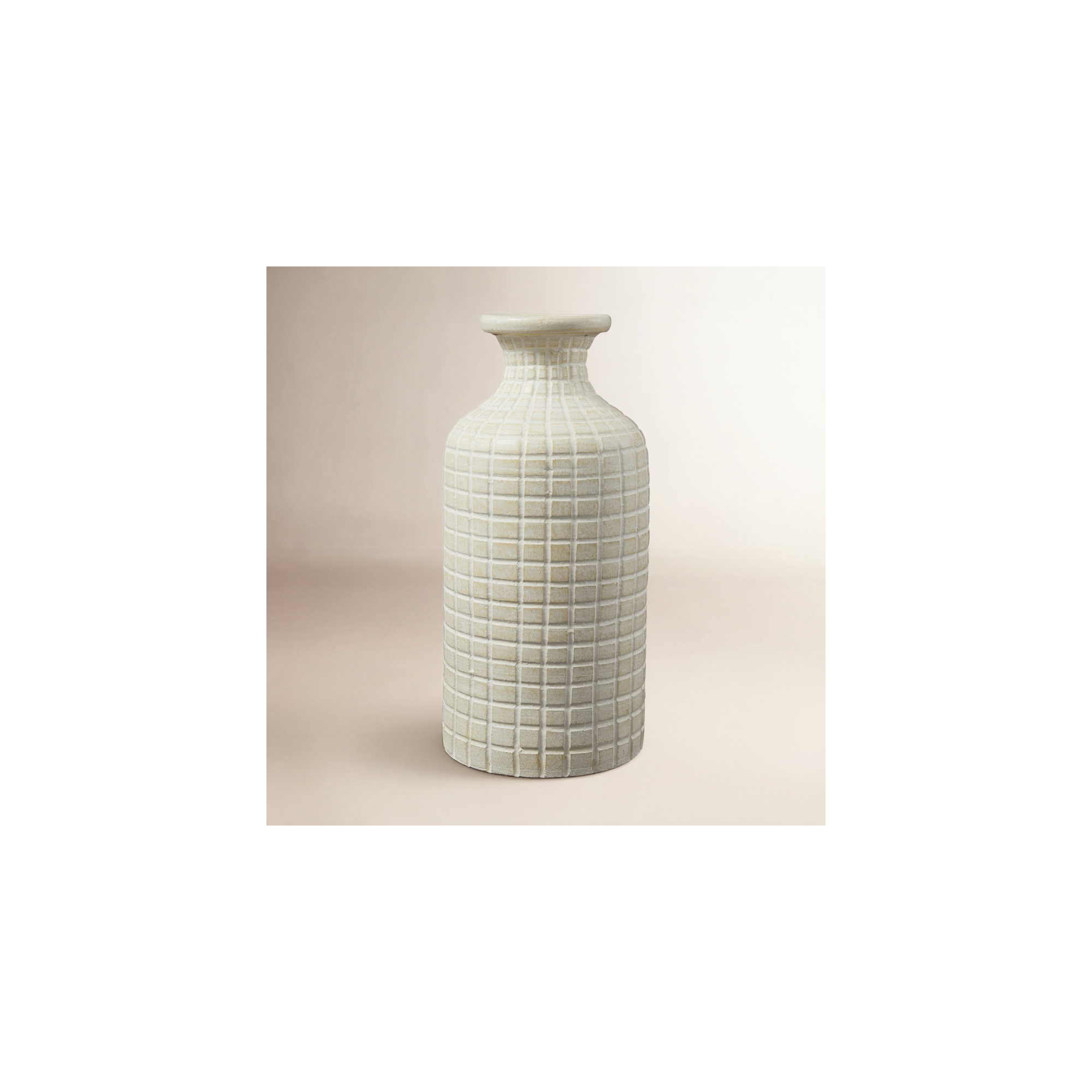 Almeria Terracotta Table Vase, 18.85" H x 8.85" W x 9" D