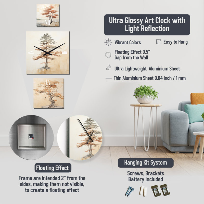 Deimy Metal Wall Clock