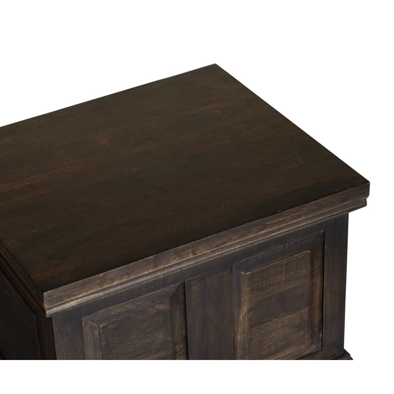 Emerson Camp Trunk / Footlocker, Dark Wood