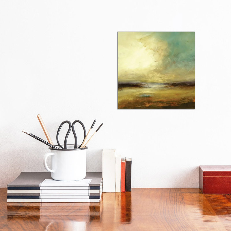 New Land by Lisa Ridgers - Wrapped Canvas Painting, 30.48 cm H x 30.48 cm W