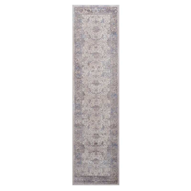 Tapis de couloir 2X8 brun / beige / traditionnel, Tapis de couloir 2 pi 2 po x 8 pi