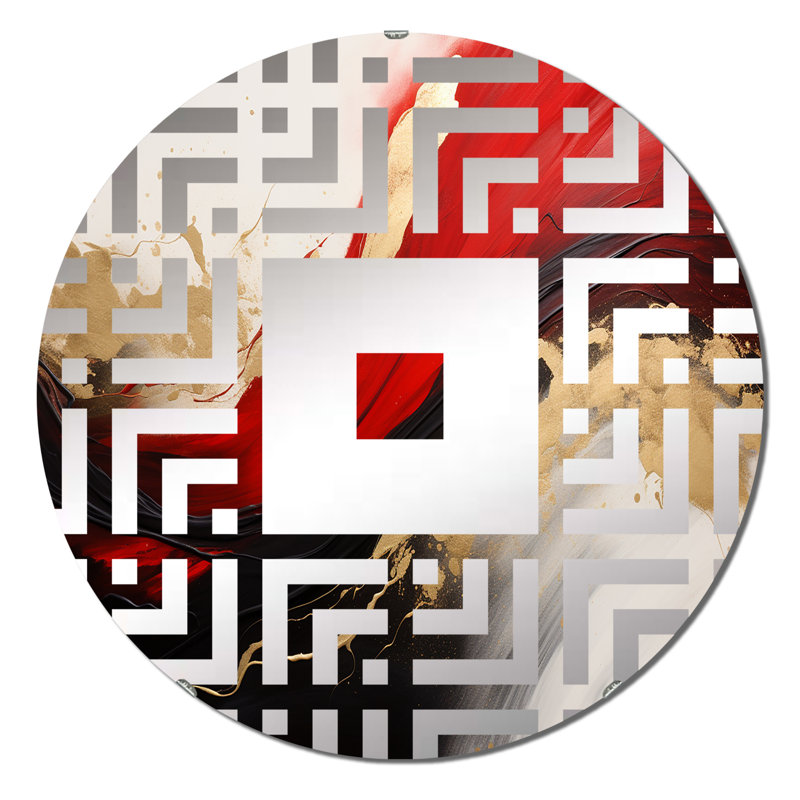 Gtle - Miroir mural carré, 23,6 po x 23,6 po