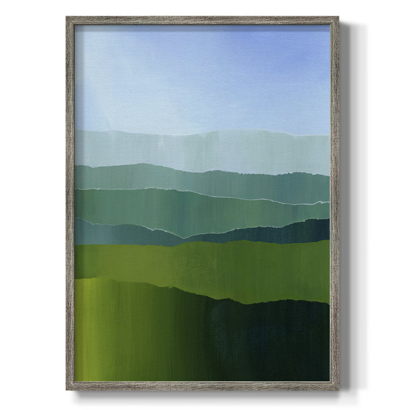 Impression encadrée Blue Ridge Fade II - bois massif, H 21 po x l 17 po