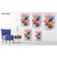 Grande art mural sur toile Wildflower, fleurs colorées, fleurs, impressions sur toile abstraites, affiche de peinture botanique moderne prête à être accrochée-111487778