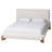 Vanderford Baxton Studio Vinicio Mid-Century Modern Cream Boucle And 2-Piece Bedroom Set-246533632