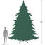 Arbre de Noël artificiel pin du Nord non éclairé-122659357