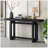 59.1'' Painted Entryway Table With Pine Veneer,Unique Triple Rectangle Design Console Table With Thick Pine Wood Legs,Extra Long Sofa Table Versatile For Hallway, Living Room,Kitchen-774017017