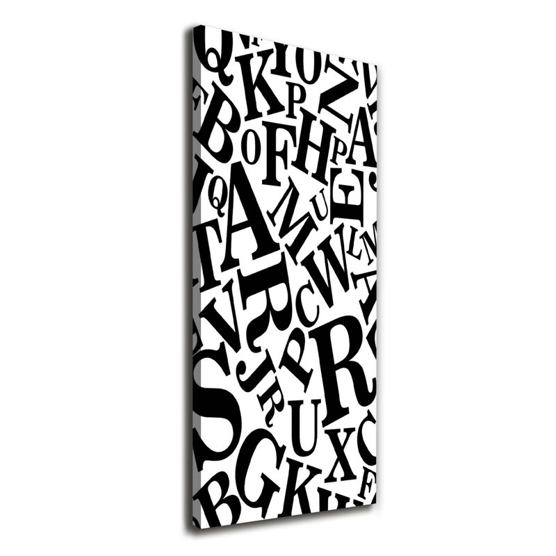 Alphabet - Wrapped Canvas Print