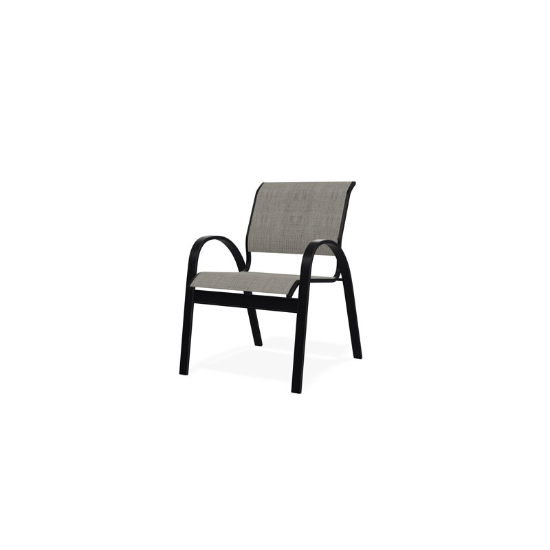 Chaise de café Aruba II, Noir, Fumée