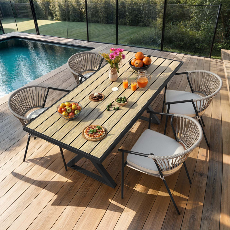 Chaise de patio avec coussin Tamere