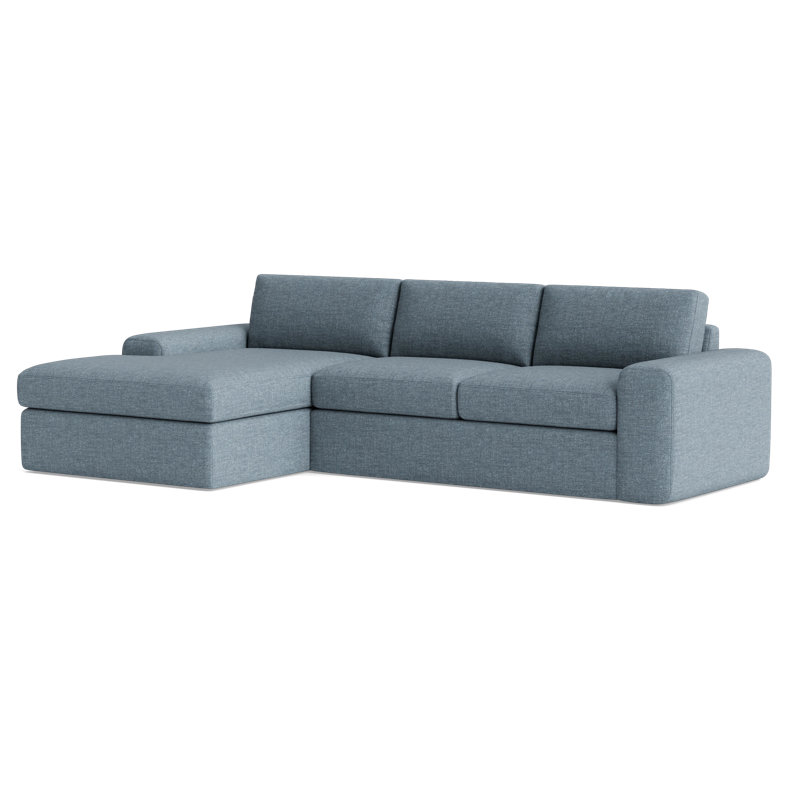 The OG Sectional, Left Hand Facing, Basil PolyPerformance Weave - Basilester Blend