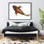 Red Butterfly Koi Fish Print On Canvas